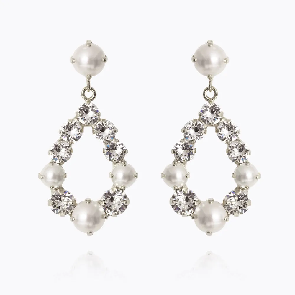 Tears Of Joy Earrings / Pearl   Crystal