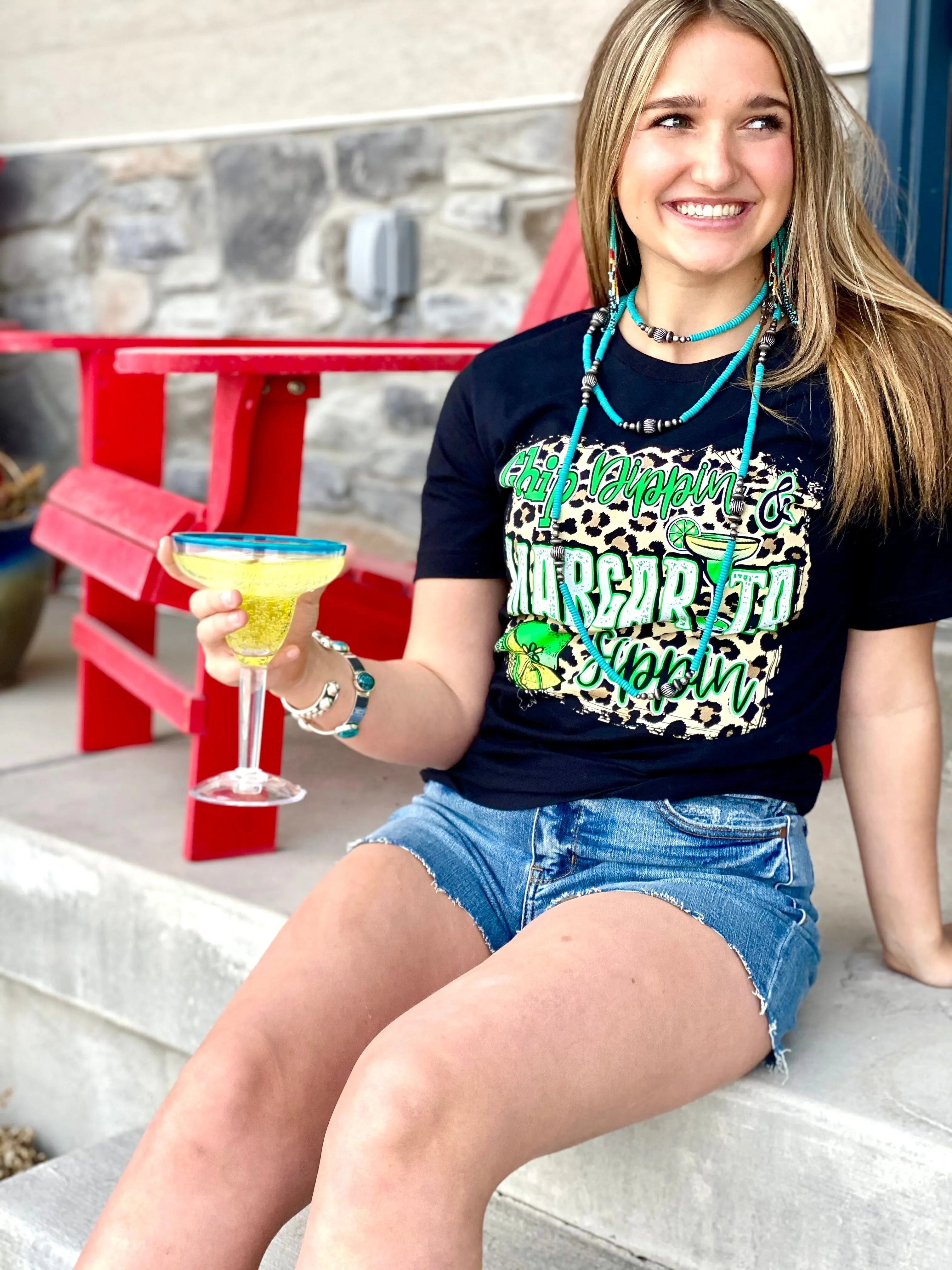 The Cheetah Chip Dippin & Margarita Sippin Cinco De Mayo Tee