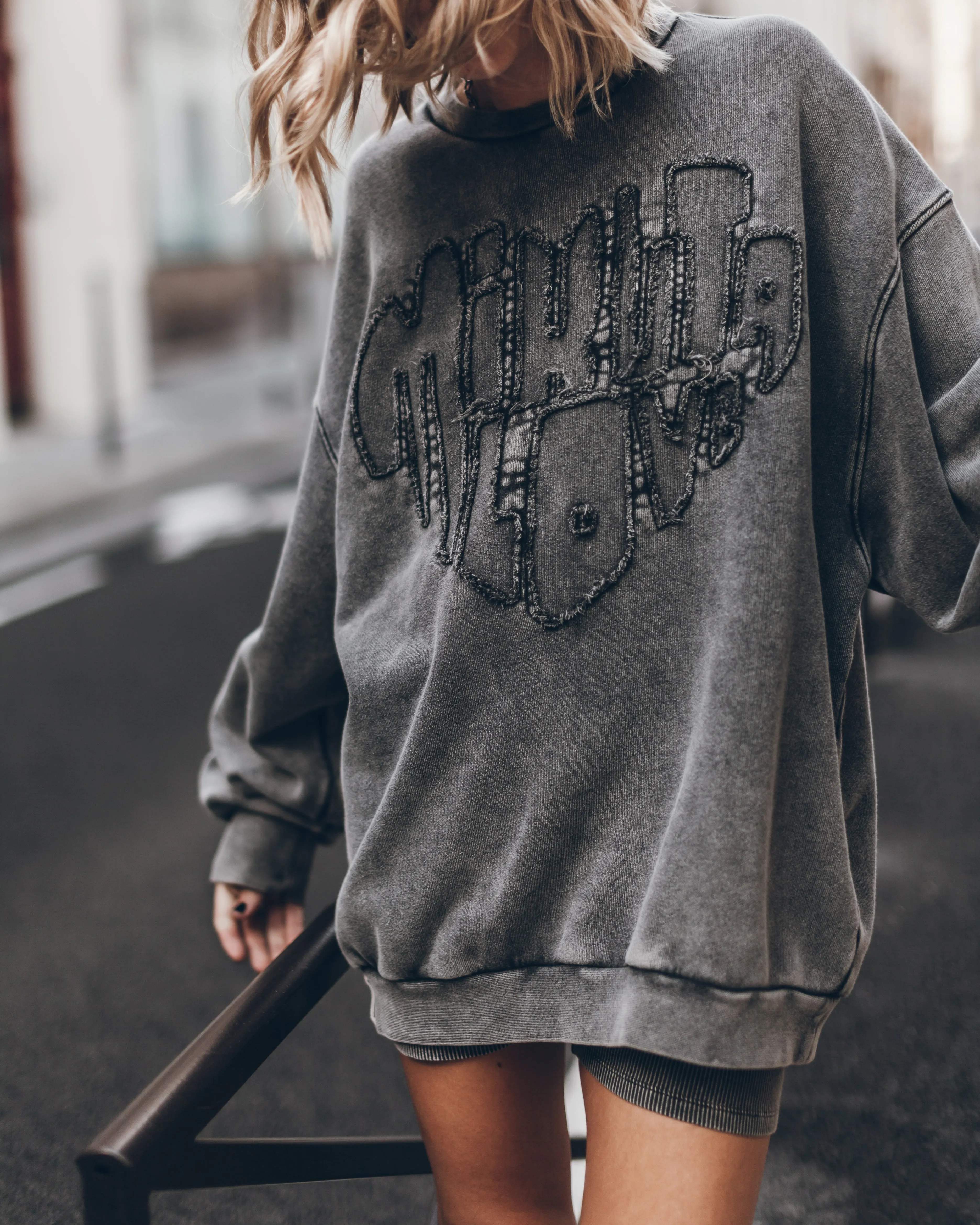 The Grey Faded Love Relaxed Sweater