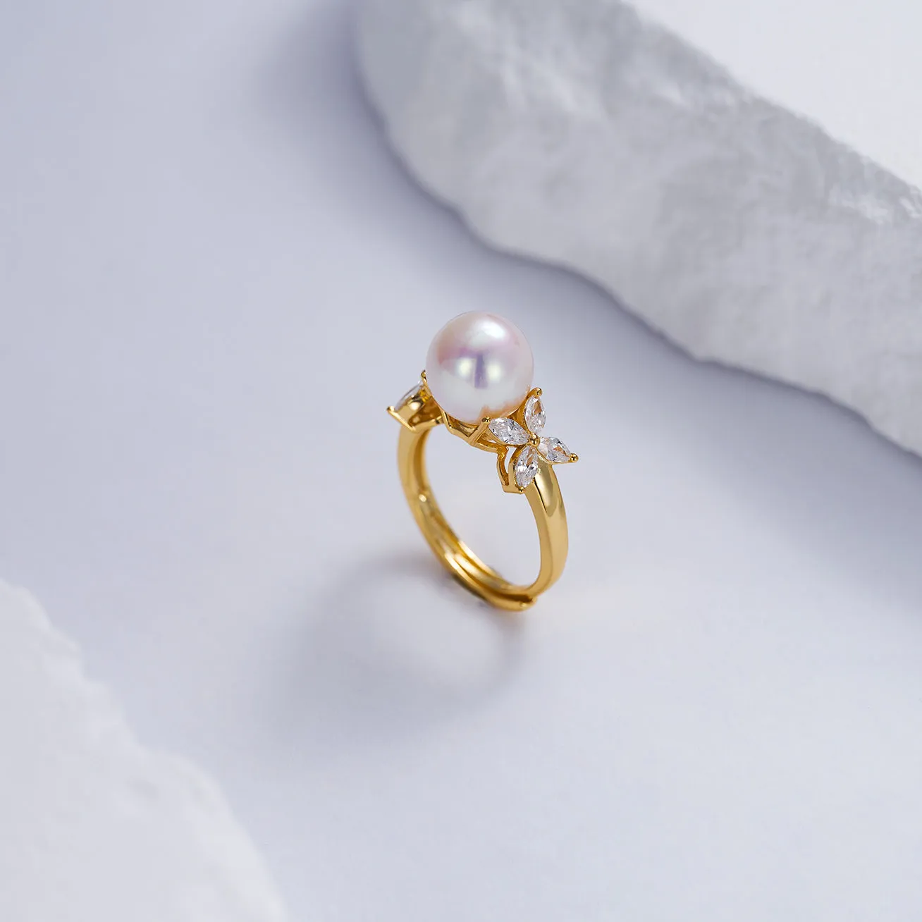 Top Grade Freshwater Pearl Ring WR00243 | EVERLEAF