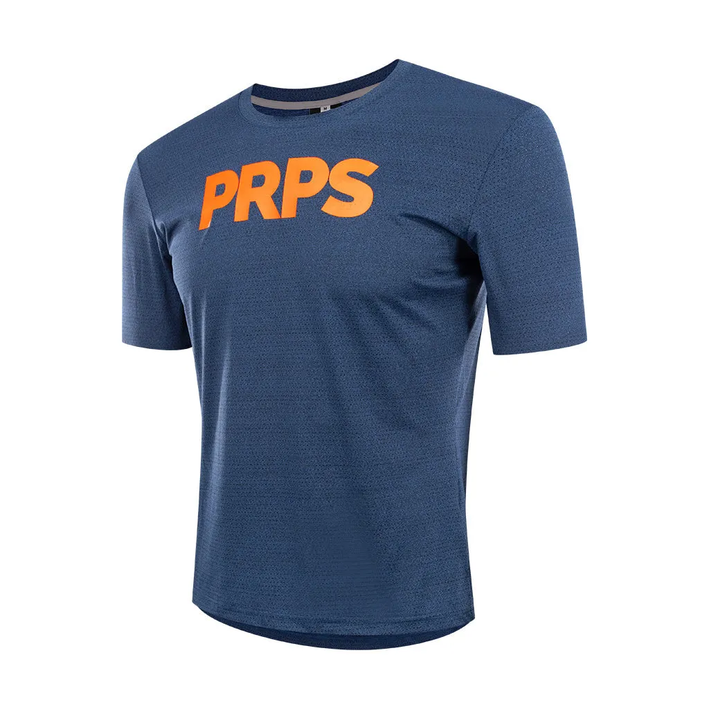 Training & Everyday T-Shirt Navy (Neon Orange)