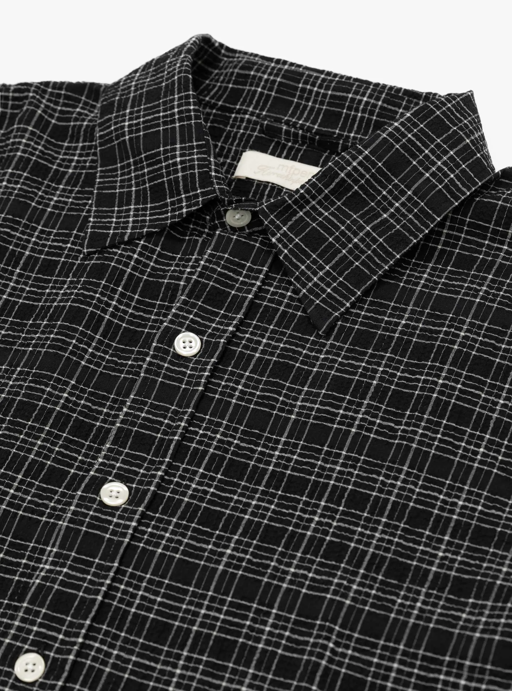 Vacation Shirt Black Check