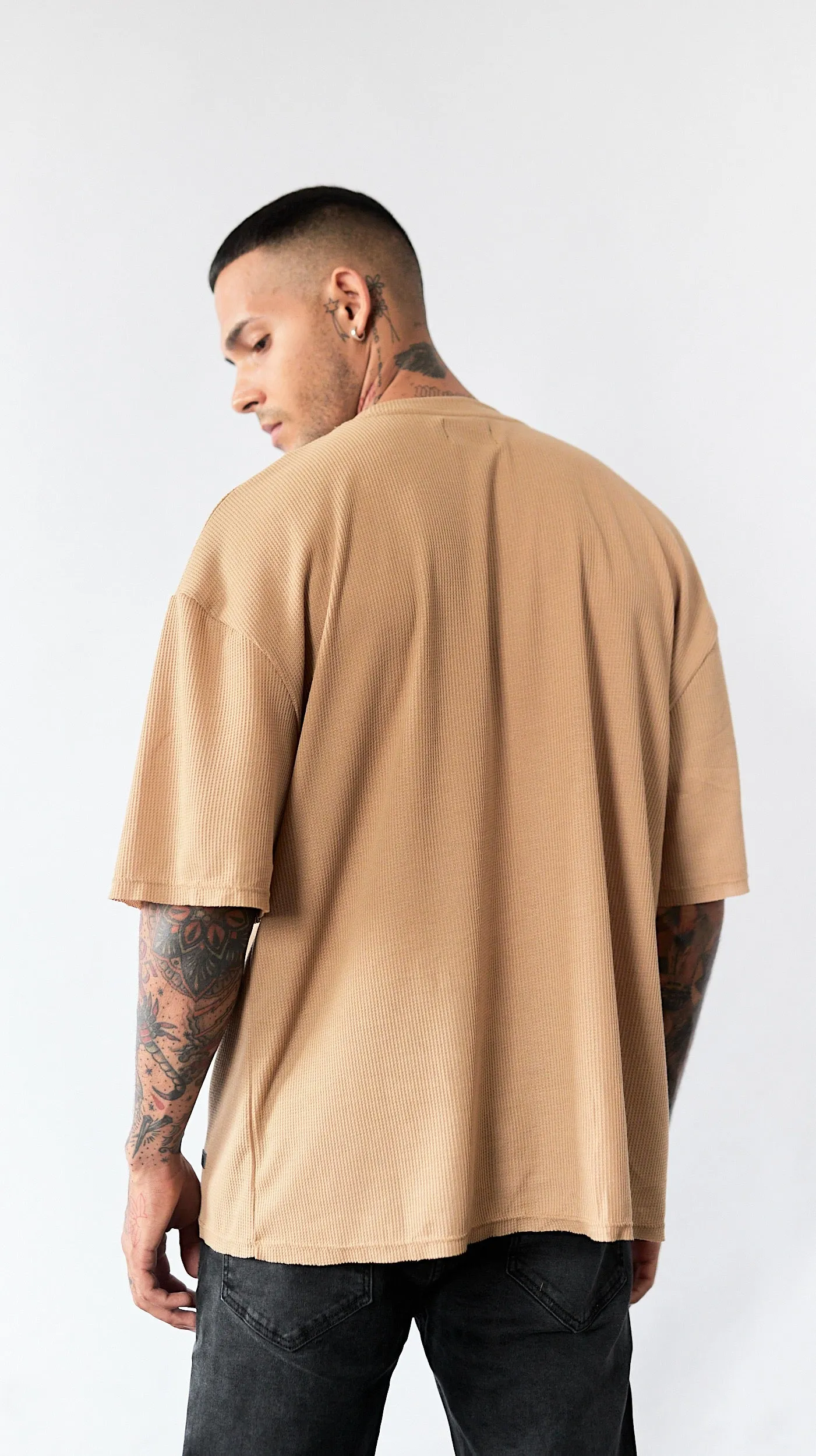 Waffer Oversized Tee - Camel