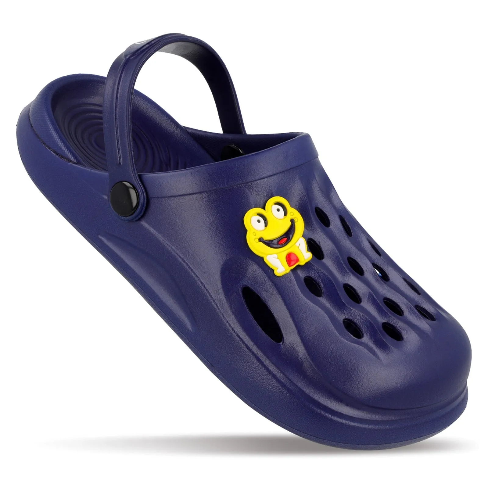 Walkaroo Basix Kids Solid Clog Sandals  - WK360 Navy Blue