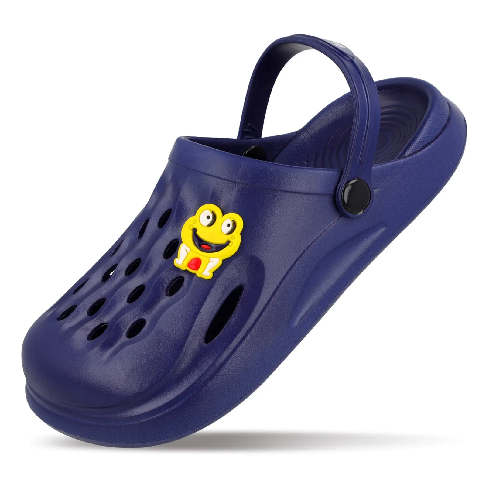 Walkaroo Basix Kids Solid Clog Sandals  - WK360 Navy Blue