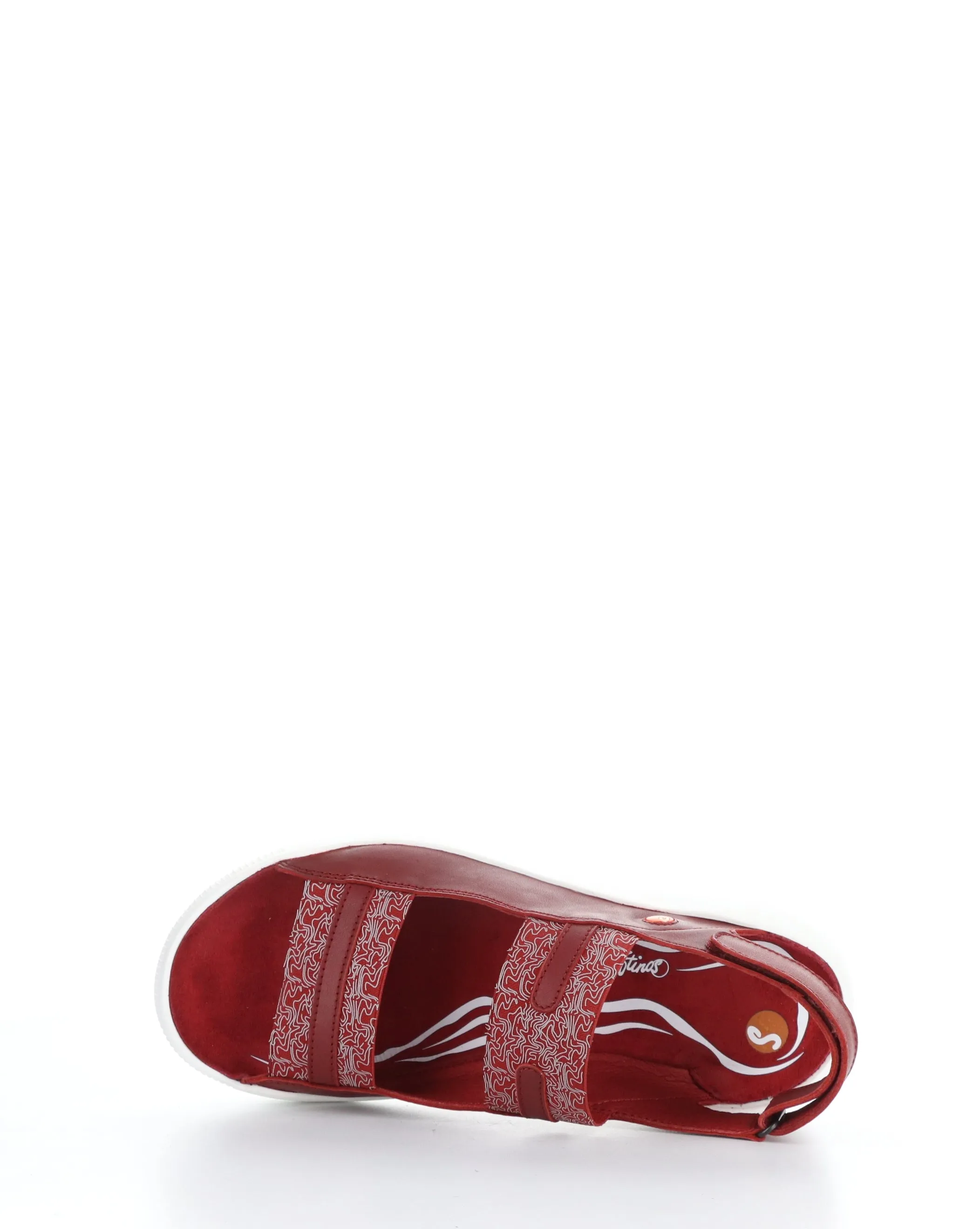 WHEB749SOF 004 RED Velcro Sandals