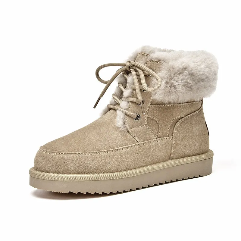 Women's Suede Casual Snowshoe