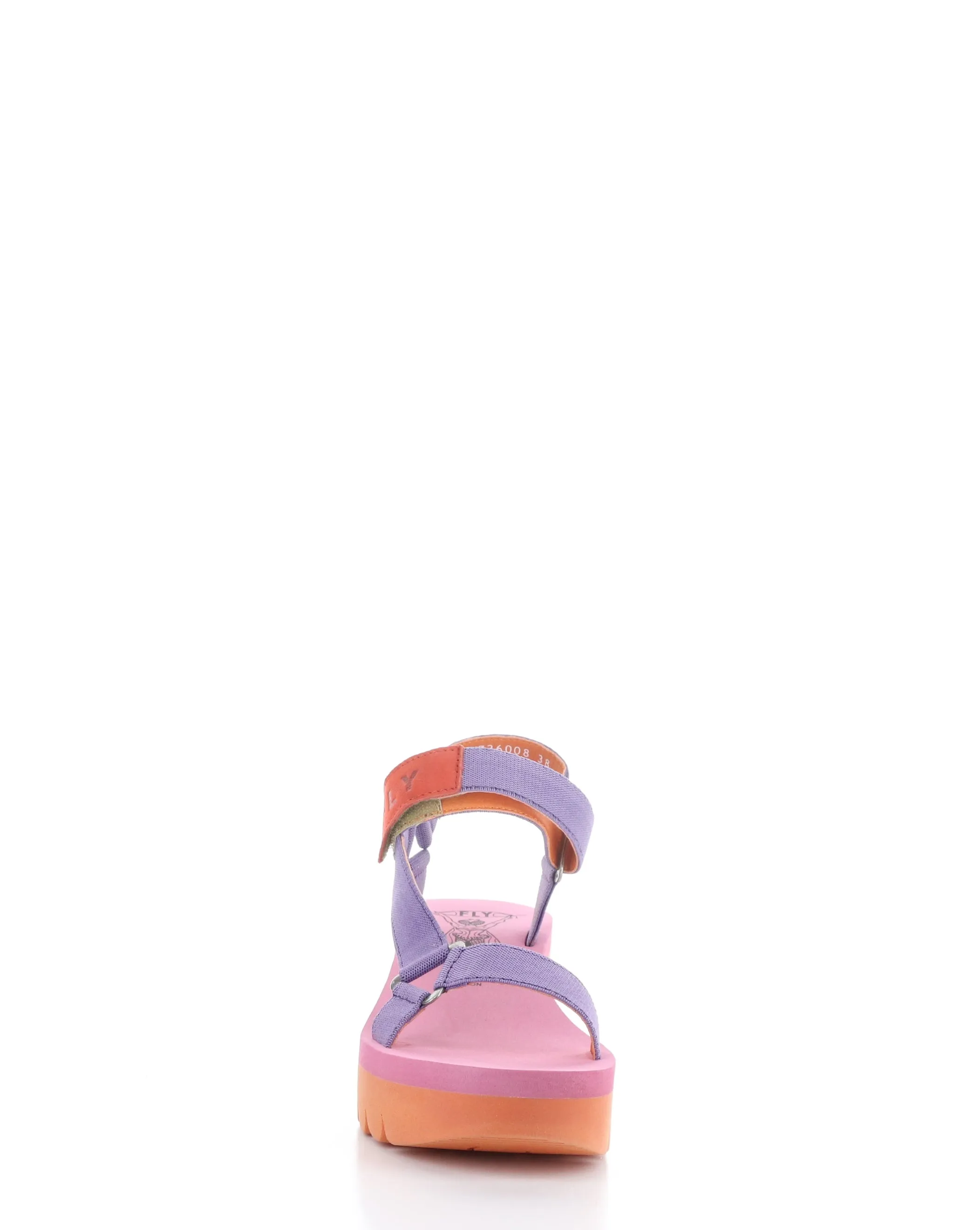 YEFA726FLY 008 VIOLET/ORANGE Velcro Sandals